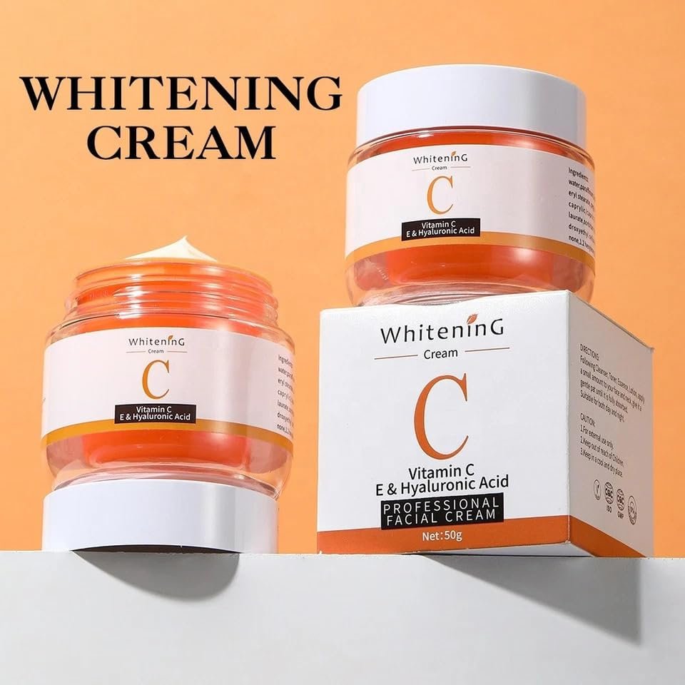 Vitamin C Face Cream - Anti-Aging Moisturizer with Hyaluronic Acid for Fine Lines, Wrinkles & Firming - Antioxidant Brightening Cream 1.7 fl oz - görsel 7
