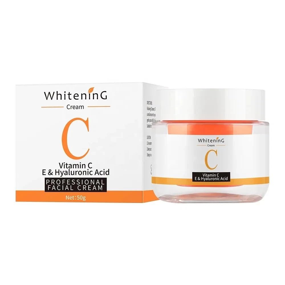 Vitamin C Face Cream - Anti-Aging Moisturizer with Hyaluronic Acid for Fine Lines, Wrinkles & Firming - Antioxidant Brightening Cream 1.7 fl oz - görsel 1