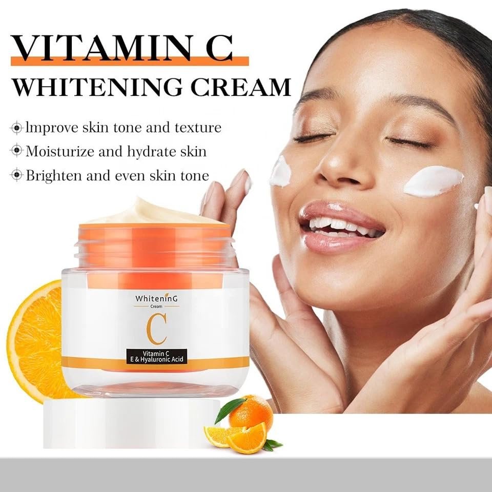 Vitamin C Face Cream - Anti-Aging Moisturizer with Hyaluronic Acid for Fine Lines, Wrinkles & Firming - Antioxidant Brightening Cream 1.7 fl oz - görsel 10