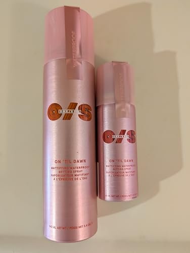 On ’Til Dawn Big & Bitty Mattifying Waterproof Setting Spray Duo – Full Size (3.4 fl. oz) + Travel Size (1.0 fl. oz) Avelisse