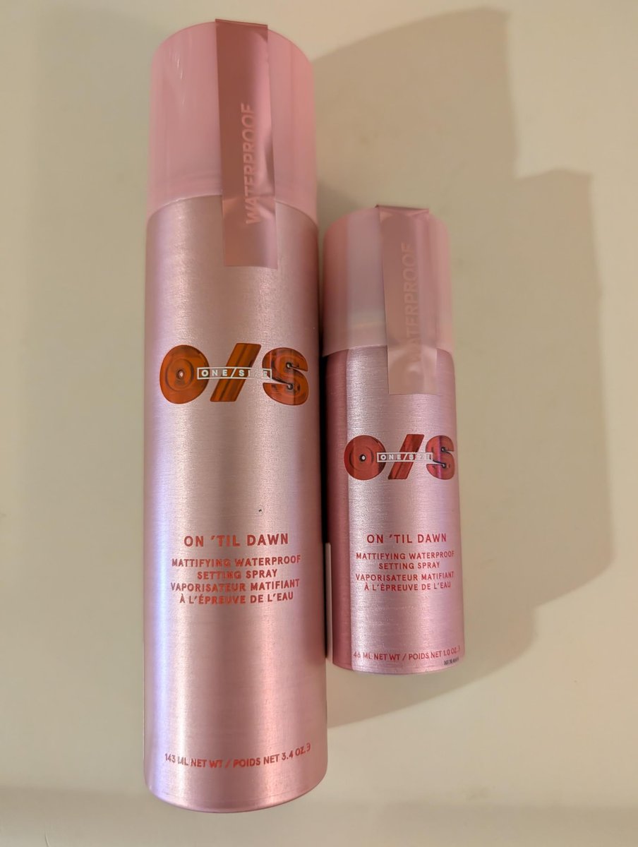 On ’Til Dawn Big & Bitty Mattifying Waterproof Setting Spray Duo – Full Size (3.4 fl. oz) + Travel Size (1.0 fl. oz) Avelisse