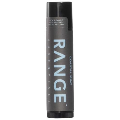 Range Essentials Coastal Mint Lip Balm - Peppermint Flavor, Hydrating & Moisturizing, Natural Ingredients, Chapped Lips Relief, Portable Travel Size, 0.15 oz