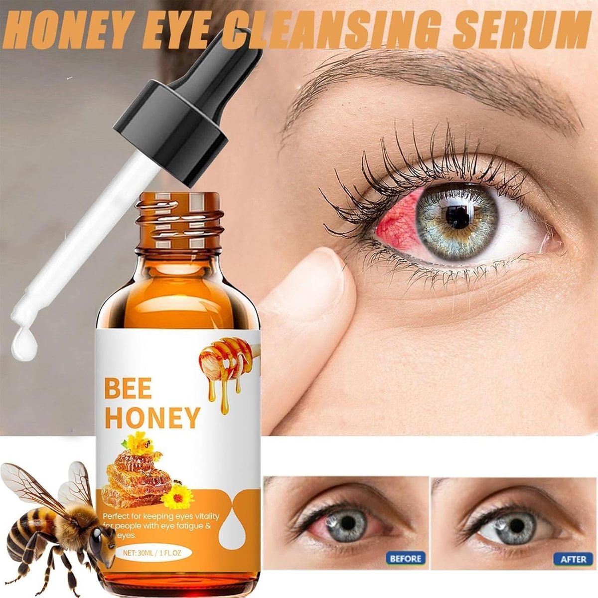 Honey Eye Care 2-Pack – Natural Hydration & Nourishing Eye Cream with Bee Honey Avelisse