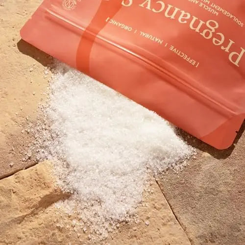 WholyMe Pregnancy Bath Salts - 1kg Epsom Salt for Mothers-to-Be, Eases Muscular Tension & Irritated Skin, Promotes Skin Elasticity, Prenatal Relaxation & Restful Sleep Avelisse