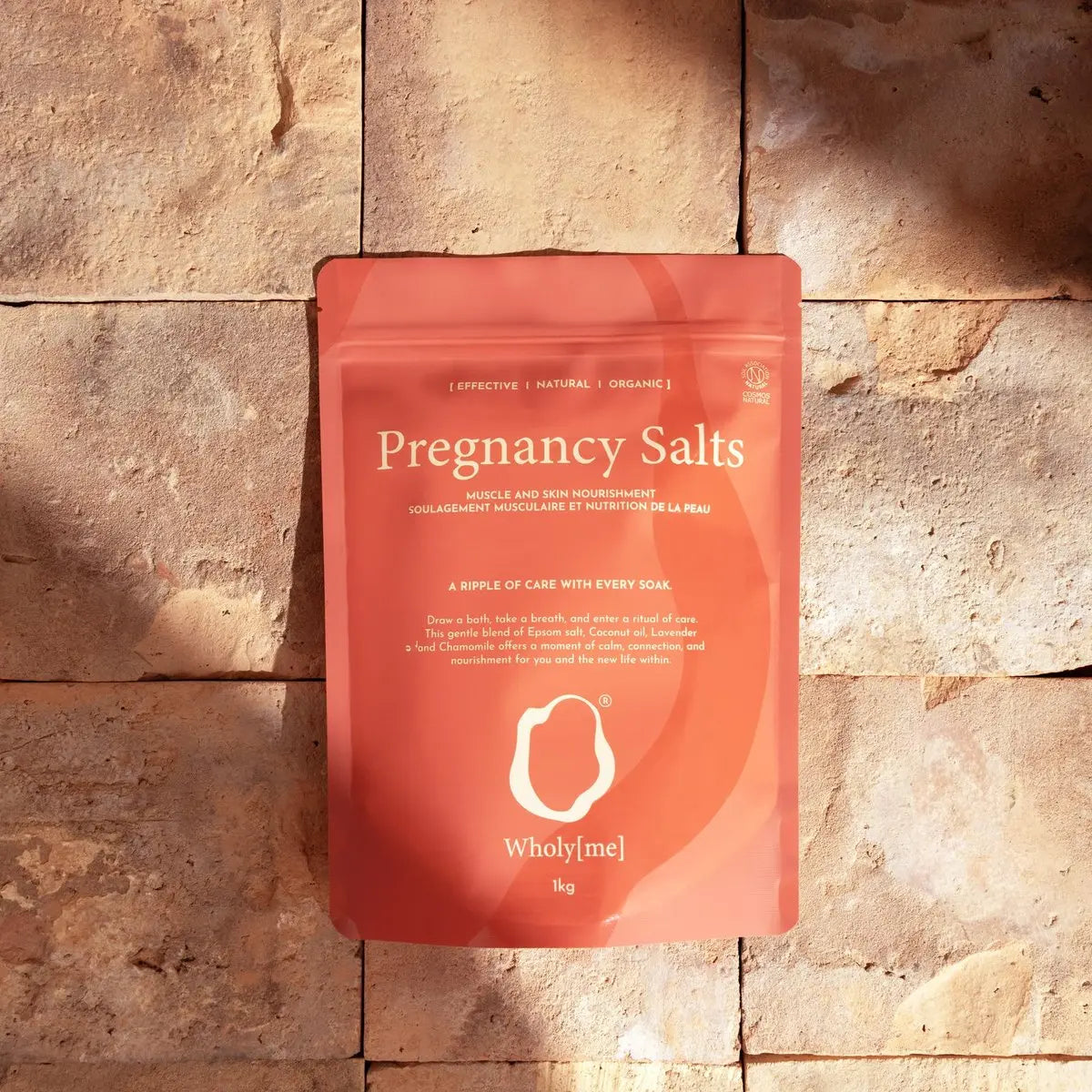 WholyMe Pregnancy Bath Salts - 1kg Epsom Salt for Mothers-to-Be, Eases Muscular Tension & Irritated Skin, Promotes Skin Elasticity, Prenatal Relaxation & Restful Sleep Avelisse