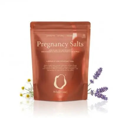 WholyMe Pregnancy Bath Salts - 1kg Epsom Salt for Mothers-to-Be, Eases Muscular Tension & Irritated Skin, Promotes Skin Elasticity, Prenatal Relaxation & Restful Sleep Avelisse