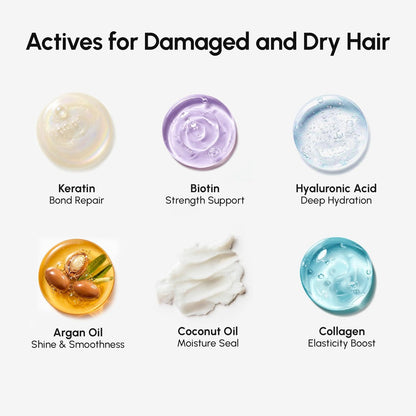 MAREE Deep Conditioning Leave-In Hair Mask – Keratin & Biotin Treatment for Damaged Hair, Repair & Hydration Avelisse