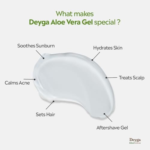 Deyga Aloe Vera Gel – 100% Natural Multipurpose Hydrating Gel for Skin & Hair, Soothes, Heals, Reduces Scars & Dandruff, 100 ml - görsel 7