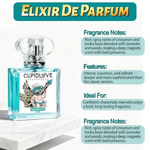 CUPIDLOVE Eau De Parfum Spray for Men - Long Lasting Pheromone Cologne, Bold & Captivating Fragrance, 1.7 Fl Oz - Ideal Valentine's Day Gift Avelisse