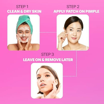LUNAVERA Hydrocolloid Spot Cover Patches – 72 Count, 8mm & 12mm Thin Clear Face Stickers for Discreet Daily Wear