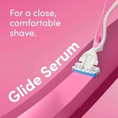 Schick Hydro Silk All-Over Smooth 3-Blade Disposable Razors for Women, 3ct | Travel-Friendly Ladies Razors - görsel 7
