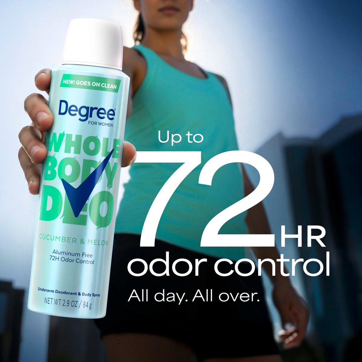 Degree Women Deodorant Spray Cucumber & Melon Scent - Aluminum Free, 72H Odor Protection, 2.9 oz Avelisse