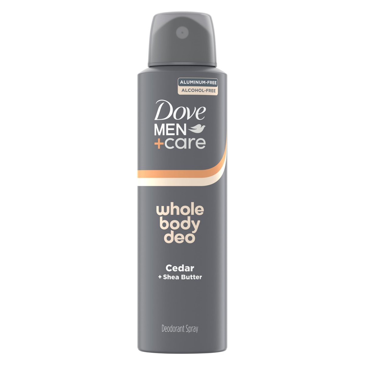 DOVE MEN + CARE Whole Body Deo Spray Cedar + Shea Butter – Aluminum-Free, Gentle Full-Body Odor Control, Dermatologist-Tested | 4 oz - görsel 1