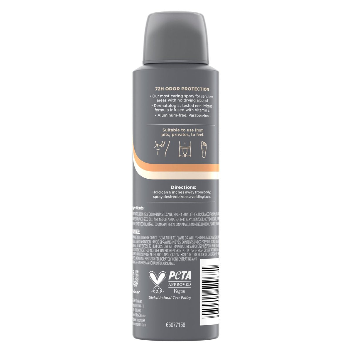DOVE MEN + CARE Whole Body Deo Spray Cedar + Shea Butter – Aluminum-Free, Gentle Full-Body Odor Control, Dermatologist-Tested | 4 oz - görsel 3