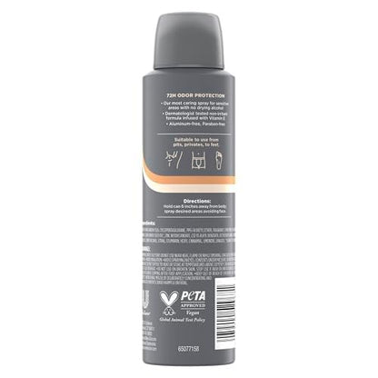 DOVE MEN + CARE Whole Body Deo Spray Cedar + Shea Butter – Aluminum-Free, Gentle Full-Body Odor Control, Dermatologist-Tested | 4 oz