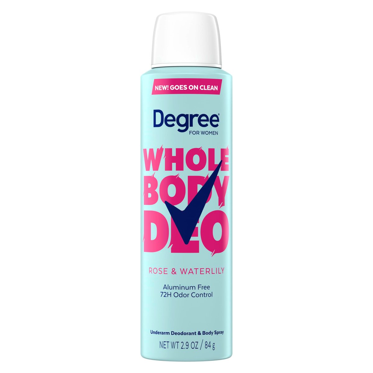 Degree Women Deodorant Spray – Rose and Waterlily Scent, Aluminum Free, 72H Odor Protection, 2.9 oz - görsel 1