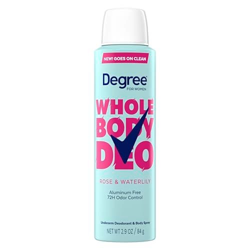 Degree Women Deodorant Spray – Rose and Waterlily Scent, Aluminum Free, 72H Odor Protection, 2.9 oz - görsel 2