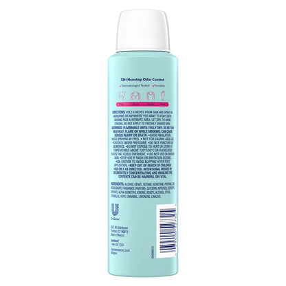 Degree Women Deodorant Spray – Rose and Waterlily Scent, Aluminum Free, 72H Odor Protection, 2.9 oz