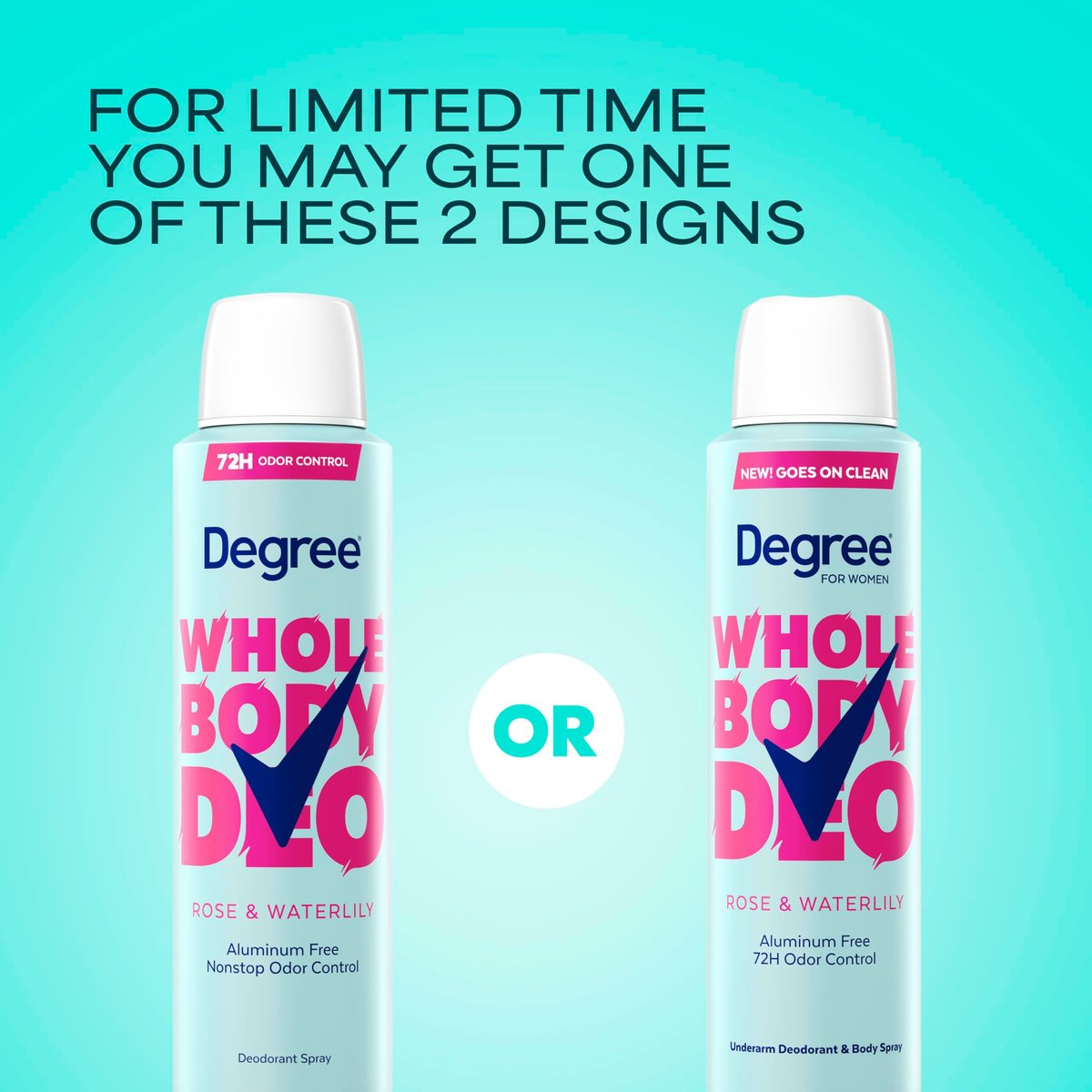 Degree Women Deodorant Spray – Rose and Waterlily Scent, Aluminum Free, 72H Odor Protection, 2.9 oz - görsel 5