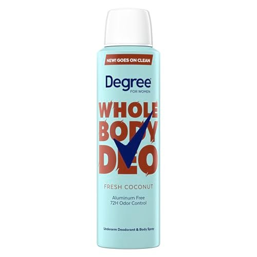 Degree Women Deodorant Spray Fresh Coconut Scent, Aluminum Free, 72H Odor Protection, 2.9 oz - görsel 2