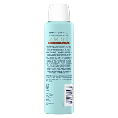 Degree Women Deodorant Spray Fresh Coconut Scent, Aluminum Free, 72H Odor Protection, 2.9 oz - görsel 4