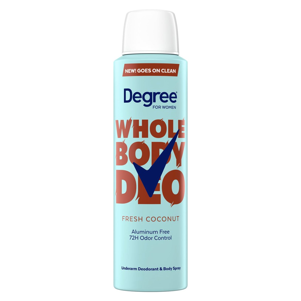 Degree Women Deodorant Spray Fresh Coconut Scent, Aluminum Free, 72H Odor Protection, 2.9 oz - görsel 1