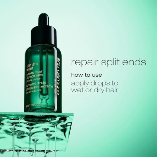 Shu Uemura Art of Hair Ultimate Reset Extreme Repair Oil Concentrate - Lightweight Oil for Extremely Damaged Hair, 1.7 Fl Oz Avelisse