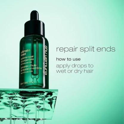 Shu Uemura Art of Hair Ultimate Reset Extreme Repair Oil Concentrate - Lightweight Oil for Extremely Damaged Hair, 1.7 Fl Oz Avelisse