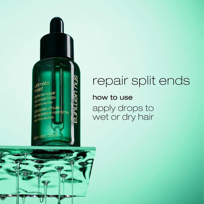 Shu Uemura Art of Hair Ultimate Reset Extreme Repair Oil Concentrate - Lightweight Oil for Extremely Damaged Hair, 1.7 Fl Oz Avelisse