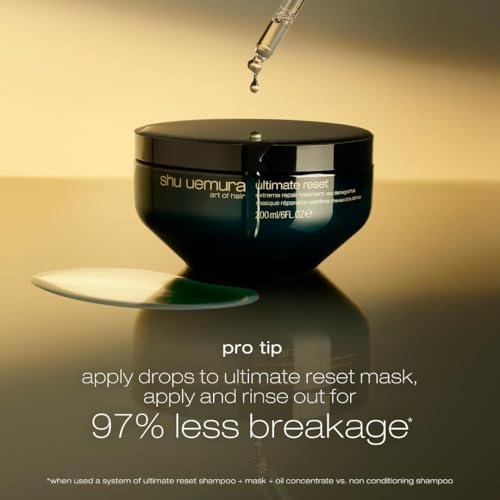 Shu Uemura Art of Hair Ultimate Reset Extreme Repair Oil Concentrate - Lightweight Oil for Extremely Damaged Hair, 1.7 Fl Oz Avelisse