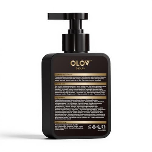 Olov Beauty Self Tanning Lotion - Natural Self Tanner with Shea Butter & Coconut Oil for Sensitive Skin, Customizable Medium to Dark Tan, Sunless & Moisturizing (5.07 fl oz) Avelisse