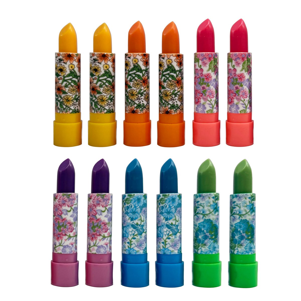 Aloe Mood Lipstick 12 Assorted Colors - Magic Color Changing Lipstick, Temperature Activated Lip Color - görsel 1
