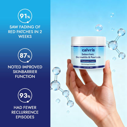 Calvris Scalp Comfort Balm - Steroid-Free Botanical Formula for Dry, Itchy Scalp & Skin, 3.4 Fl Oz | Natural Soothing Relief with Cooling Sensation Avelisse