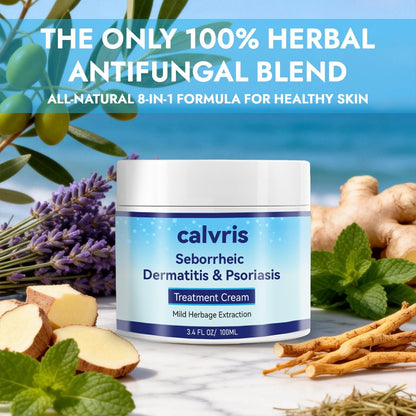 Calvris Scalp Comfort Balm - Steroid-Free Botanical Formula for Dry, Itchy Scalp & Skin, 3.4 Fl Oz | Natural Soothing Relief with Cooling Sensation Avelisse