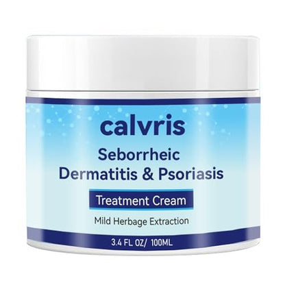 Calvris Scalp Comfort Balm - Steroid-Free Botanical Formula for Dry, Itchy Scalp & Skin, 3.4 Fl Oz | Natural Soothing Relief with Cooling Sensation Avelisse