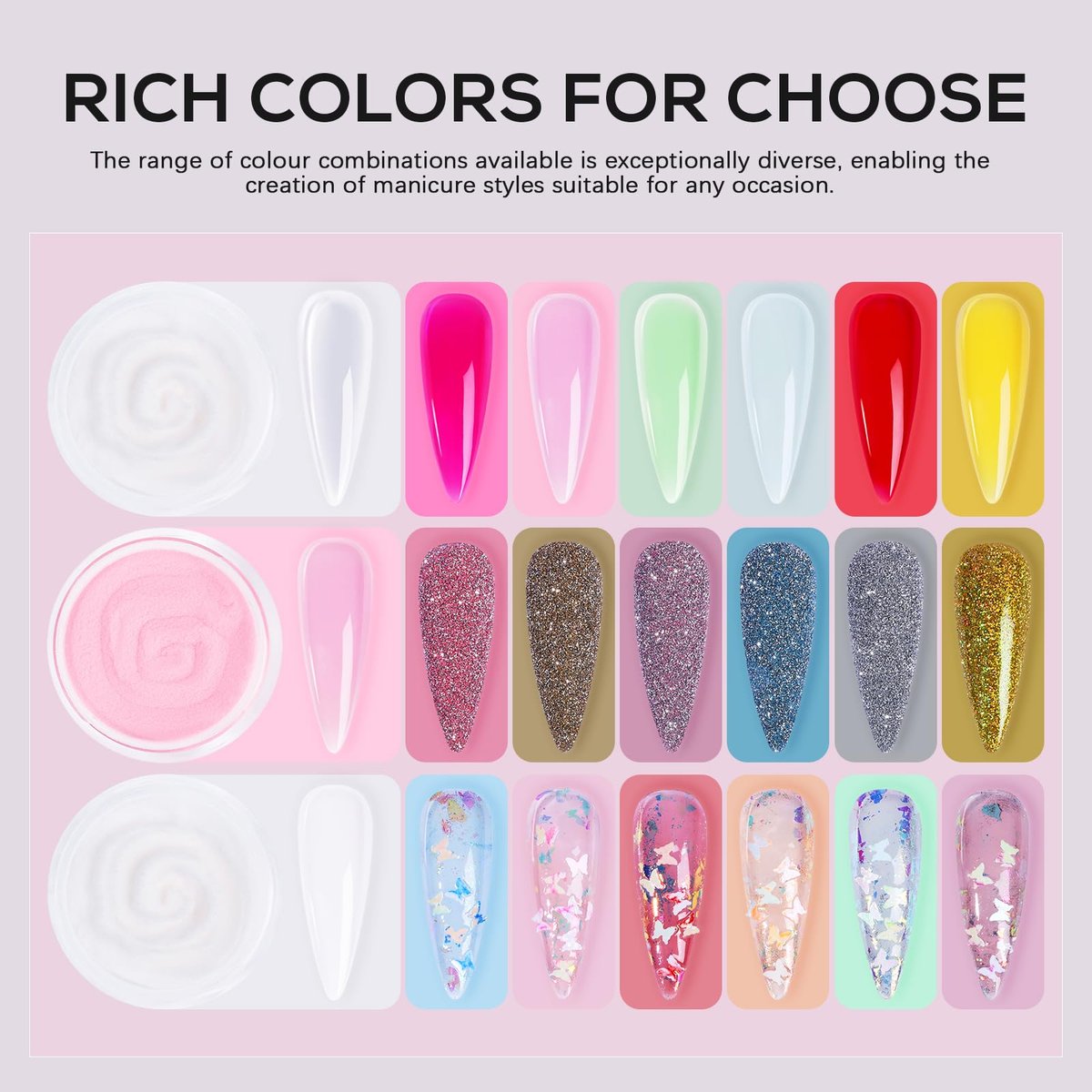 SWEET TREND Acrylic Nail Kit for Beginners: Professional Acrylic Powder Set with U V Light Nail Drill and Liquid - Full Tools Decoration Tech Gifts for Home Salon Women Avelisse