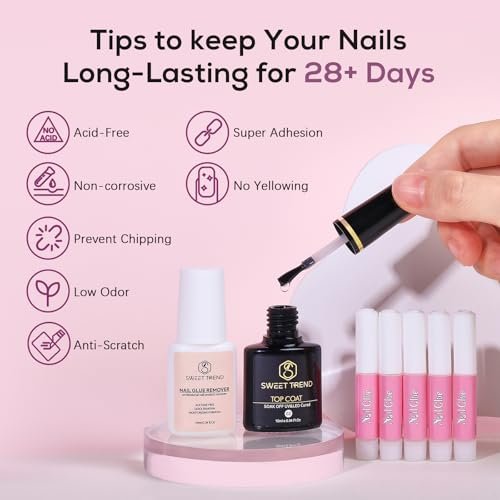 SWEET TREND Acrylic Nail Kit for Beginners: Professional Acrylic Powder Set with U V Light Nail Drill and Liquid - Full Tools Decoration Tech Gifts for Home Salon Women Avelisse