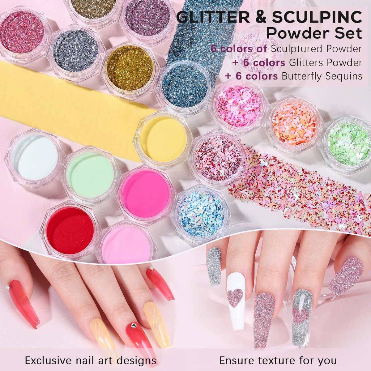 SWEET TREND Acrylic Nail Kit for Beginners: Professional Acrylic Powder Set with U V Light Nail Drill and Liquid - Full Tools Decoration Tech Gifts for Home Salon Women Avelisse