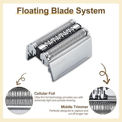 52S Series 5 Electric Shaver Replacement Head Compatible with S5 Sport and All Series 5 Shavers Avelisse