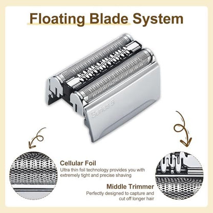 52S Series 5 Electric Shaver Replacement Head Compatible with S5 Sport and All Series 5 Shavers Avelisse