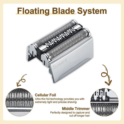 52S Series 5 Electric Shaver Replacement Head Compatible with S5 Sport and All Series 5 Shavers Avelisse