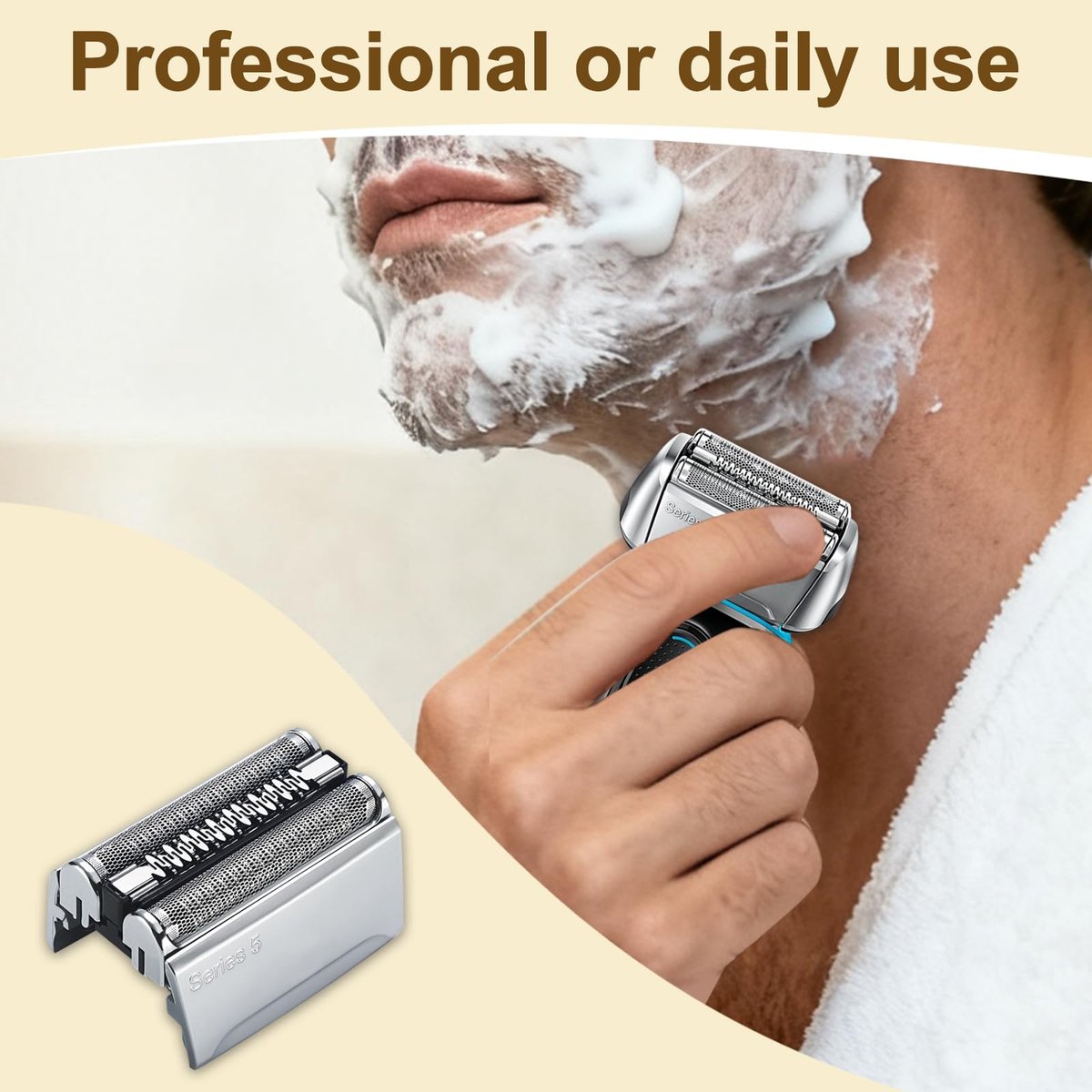 52S Series 5 Electric Shaver Replacement Head Compatible with S5 Sport and All Series 5 Shavers Avelisse