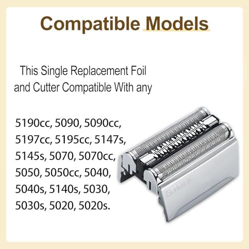 52S Series 5 Electric Shaver Replacement Head Compatible with S5 Sport and All Series 5 Shavers Avelisse