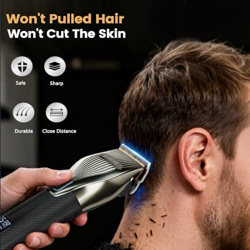 Piceve Hair Clipper for Men – Professional Cordless Hair Cutting & Trimmer Set with Powerful Motor & LCD Display Avelisse
