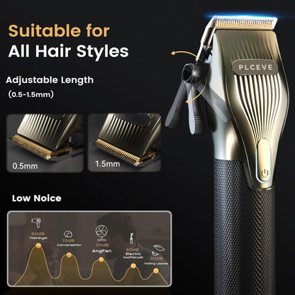 Piceve Hair Clipper for Men – Professional Cordless Hair Cutting & Trimmer Set with Powerful Motor & LCD Display Avelisse