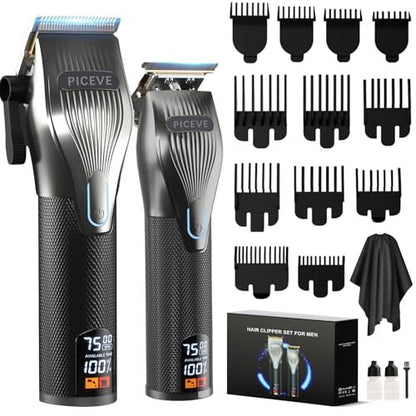 Piceve Hair Clipper for Men – Professional Cordless Hair Cutting & Trimmer Set with Powerful Motor & LCD Display Avelisse