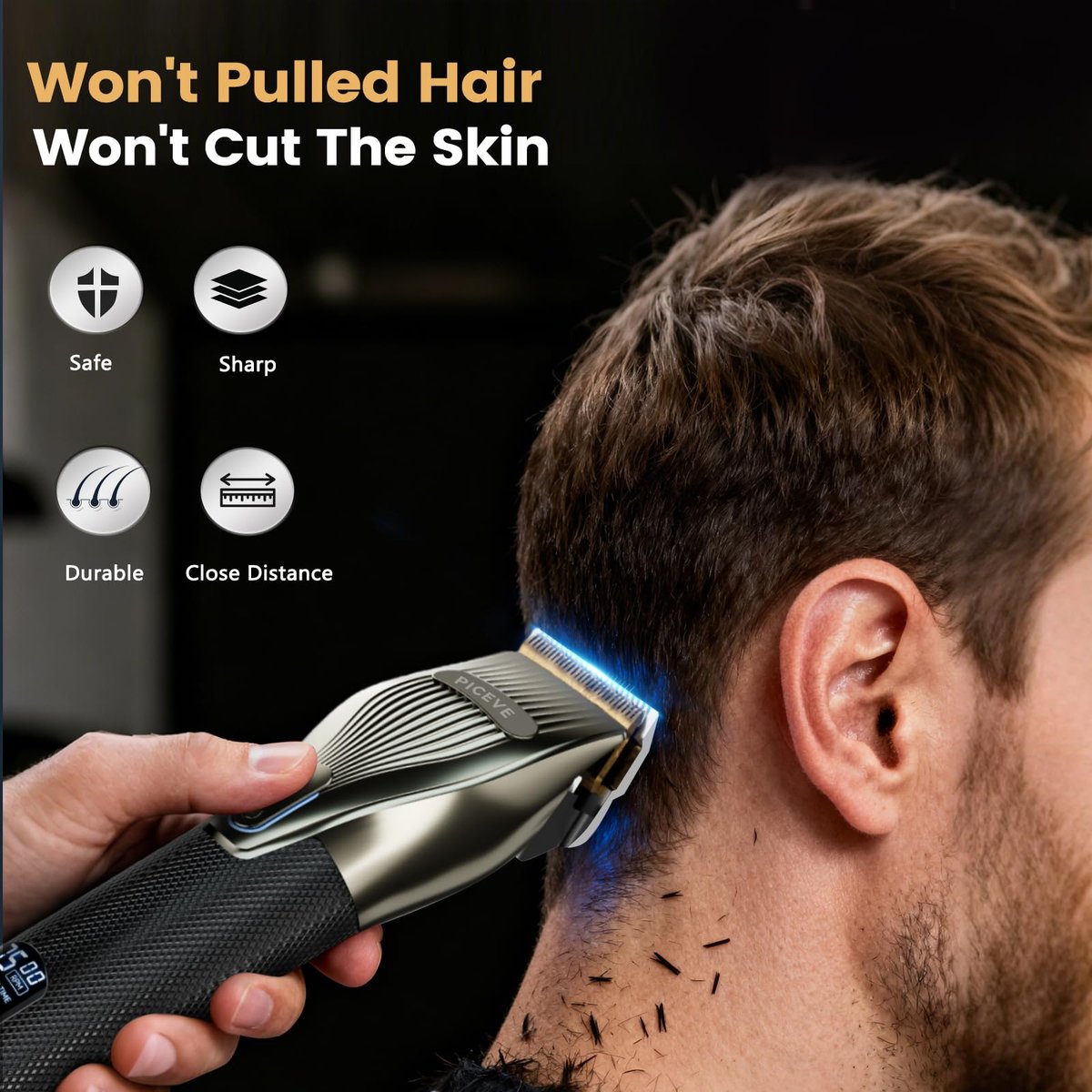 Piceve Hair Clipper for Men – Professional Cordless Hair Cutting & Trimmer Set with Powerful Motor & LCD Display Avelisse