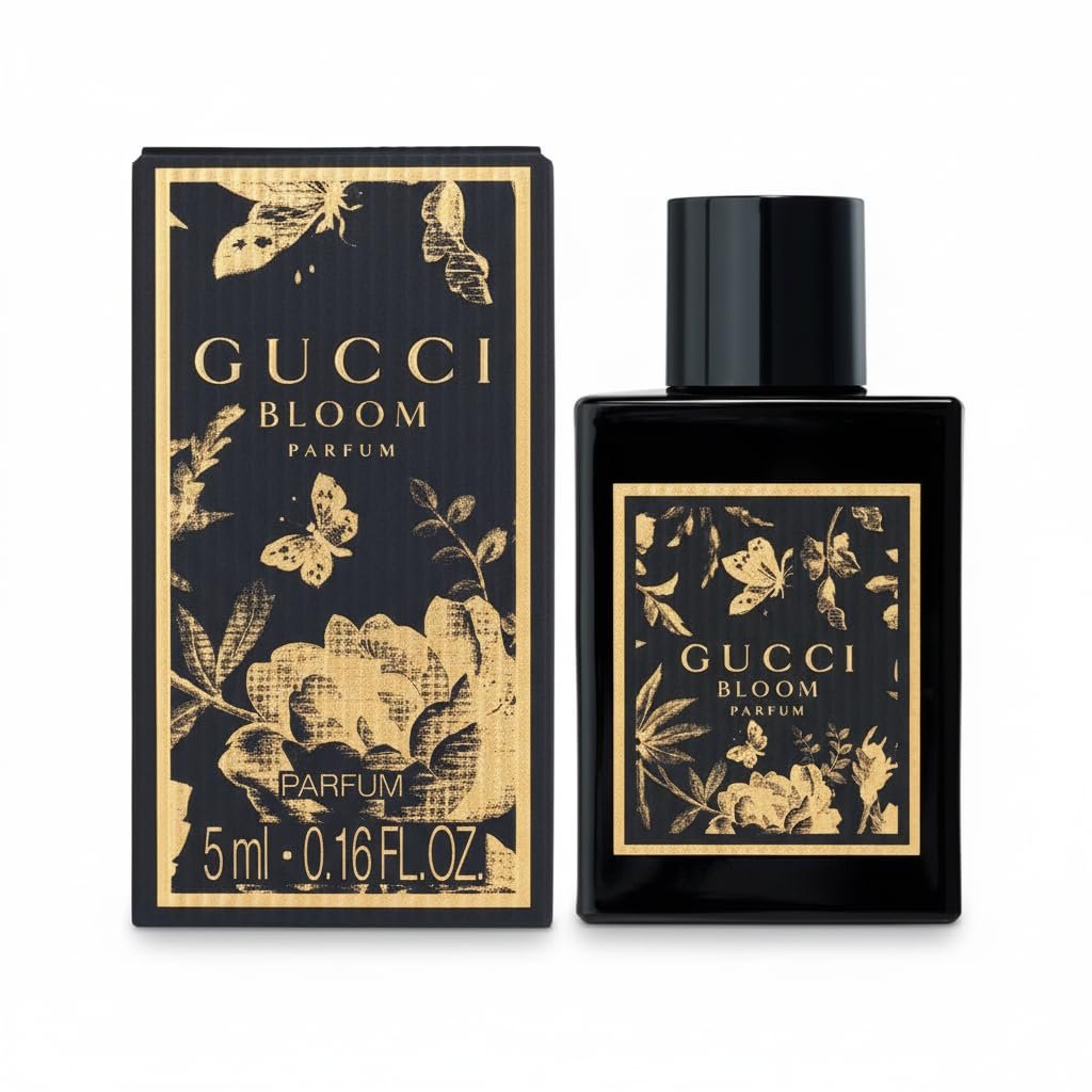 Gucci Bloom Parfum for Women 0.17 fl oz (5ml) - Intense Floral Fragrance - görsel 1