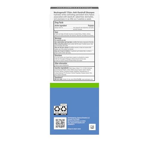 Neutrogena T/Sal+ Anti-Dandruff Shampoo with 3% Salicylic Acid – 8 fl. oz - görsel 18