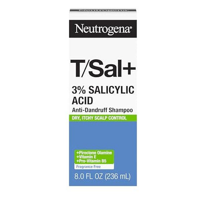 Neutrogena T/Sal+ Anti-Dandruff Shampoo with 3% Salicylic Acid – 8 fl. oz